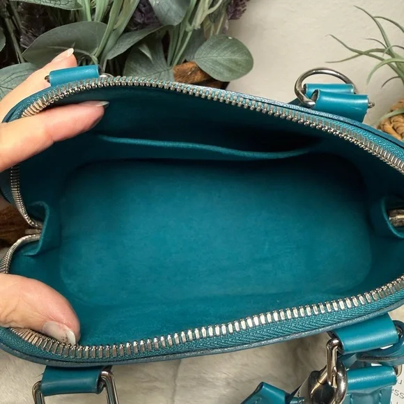 Louis Vuitton Alma BB teal/turquoise epi leather - Picture 9 of 12